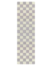Maison Deux Rug CHECKERBOARD Lilac 2.6 x 9.8 ft