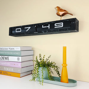 Timeline Smoke Effect AM/PM Edition - Flip Clock - 26 inches wide - A Modern Masterpiece in Timekeeping