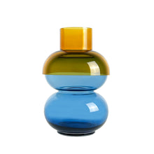 Bubble Vase - Large - Yellow and Blue - 18 x 8 x 8 in - Flip Vase - Reversible