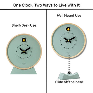 Cuckoo Clock Dot – Sage Green with Stand | Cloudnola