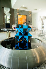 Cube Sculpture | Black and Blue