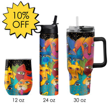 Laurel Burch "Dogs, Dogs, Dogs" Insulated Drinkware Set of 3, 1 per size