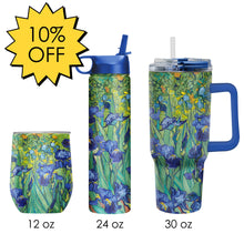 van Gogh "Irises" Insulated Drinkware Set of 3, 1 per size