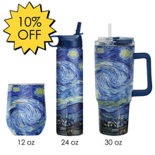 van Gogh "Starry Night" Insulated Drinkware Set of 3, 1 per size