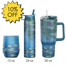 Monet "Water Lilies" Insulated Drinkware Set of 3, 1 per size