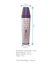 Vaya Drynk - 20.2 fl.oz - Purple - with Gulper Lid + 2 Cups