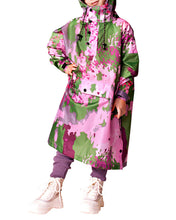 Kids Rain Poncho Digi Spring Camo