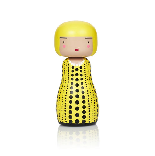 Lucie Kaas Kokeshi Doll - Dot Yellow Limited Edition