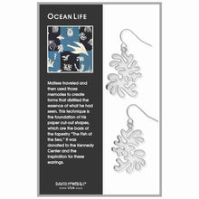 Art and Architectural Earrings Ocean Life Matisse
