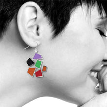 Art and Architectural Earrings After Matisse Snail