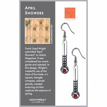 Art and Architectural Earrings April Showers by Frank Lloyd Wright