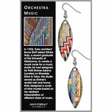 Art and Architectural Earrings Orchestra Music