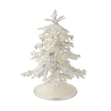 Flocked Enamel Christmas Tree