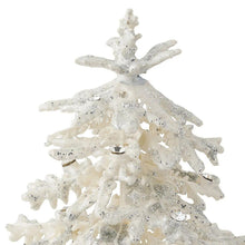 Flocked Enamel Christmas Tree