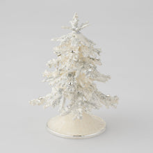 Flocked Enamel Christmas Tree
