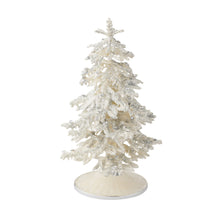 Flocked Enamel Christmas Tree