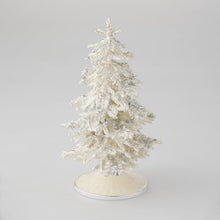 Flocked Enamel Christmas Tree