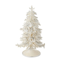 Flocked Enamel Christmas Tree