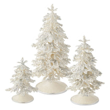 Flocked Enamel Christmas Tree