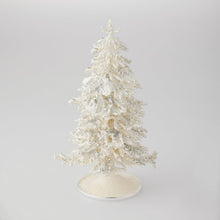 Flocked Enamel Christmas Tree