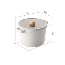 FIKA 4.9QT Deep Stock Pot with insert