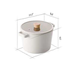 FIKA 4.9QT Deep Stock Pot with insert