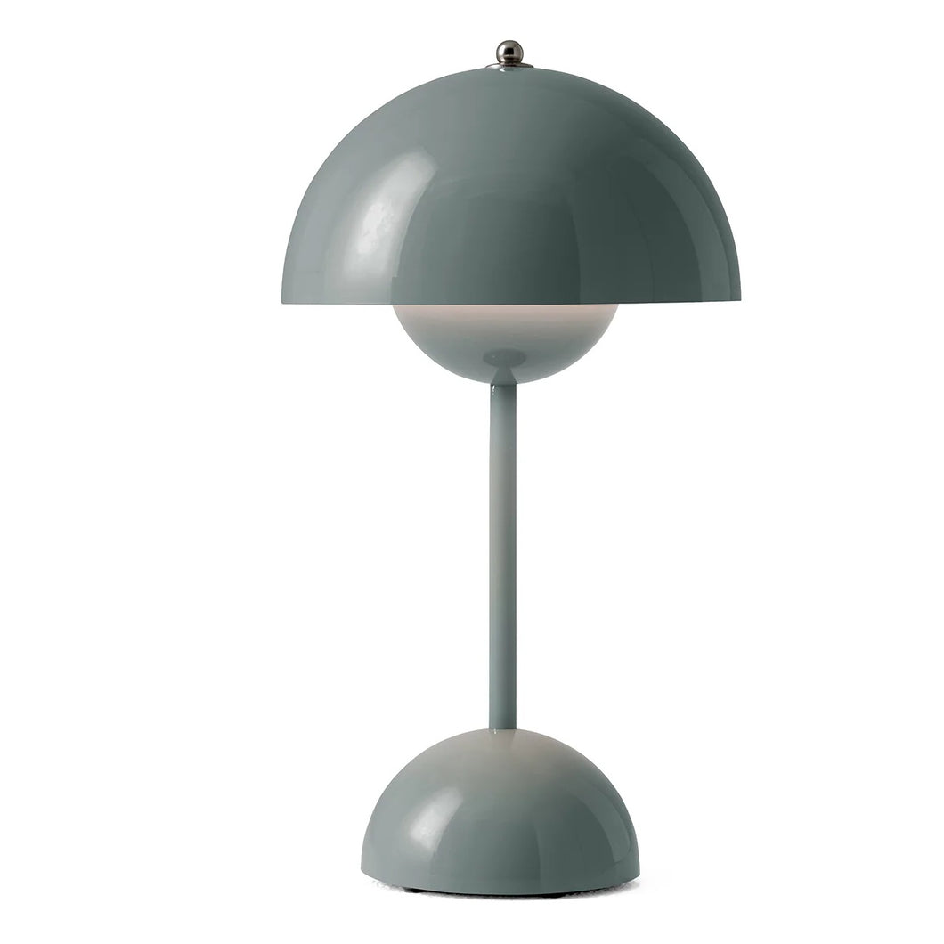 Flowerpot Portable LED Table Lamp Stone Blue
