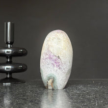 Amethyst Cave, Crystal Quartz Geode Stone, Natural Specimen Egg-Shaped