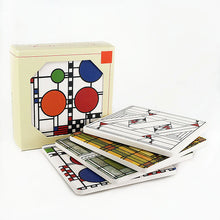 Frank Lloyd Wright Coasters Set Art Glass Design
