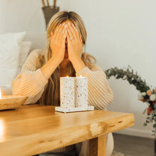 Handcrafted Shabbat Candleholders – Terrazzo Series