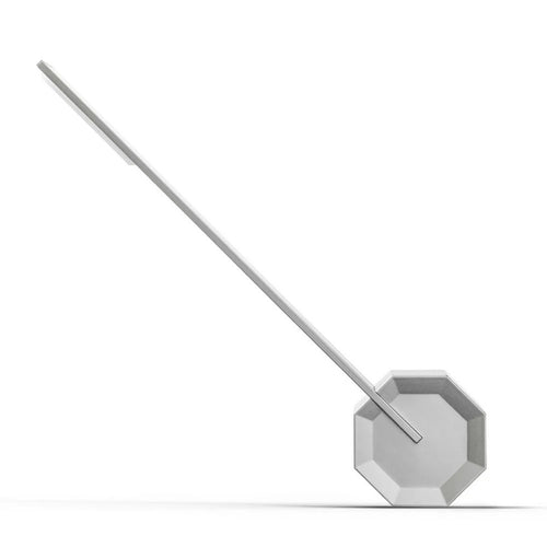 Octagon One Desk LED Rechargeable Lamp Aluminum Grey