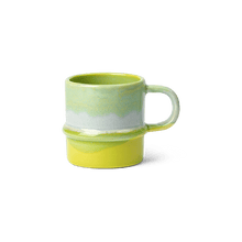 Kähler Poppery Mug with Handle, Apple Green/Mint, 11.8 Oz