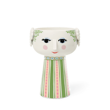 Bjørn Wiinblad Eva Vase, Green, H: 9.3"