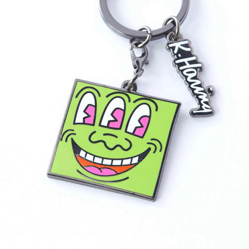 Keith Haring Keyring Three Eyed Monster
