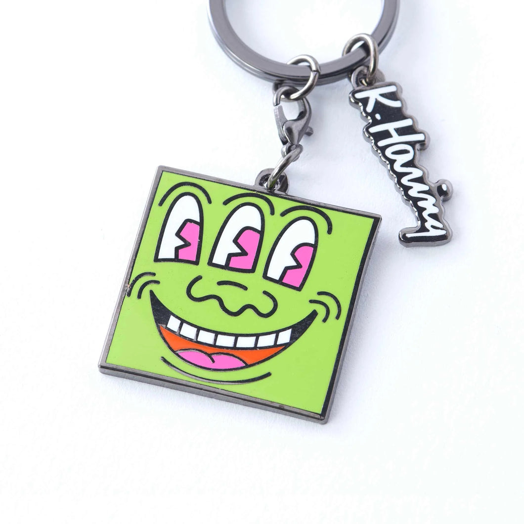 Keith Haring Keyring Three Eyed Monster