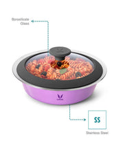 Vaya HauteCase - 37.2 fl.oz - Iris Purple - with Glass Lid