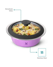 Vaya HauteCase - 50.7 fl.oz - Iris Purple - with Glass Lid
