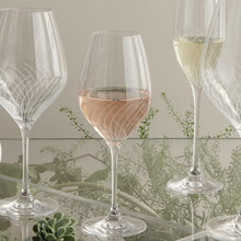 Holmegaard Cabernet Lines Burgundy Glass, Clear, 23.3 Oz, 2 Pcs.