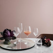 Holmegaard Cabernet Lines Burgundy Glass, Clear, 23.3 Oz, 2 Pcs.