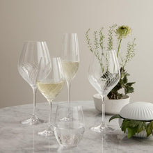 Holmegaard Cabernet Lines Burgundy Glass, Clear, 23.3 Oz, 2 Pcs.