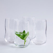 Holmegaard Future Tumbler, Clear, 12.5 Oz, 4 Pcs.