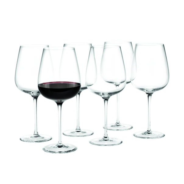 Holmegaard Bouquet Red Wine Glass, Clear, 21 Oz, 6 Pcs.