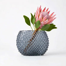 Hobnail Vase - Optic - Charcoal Haze