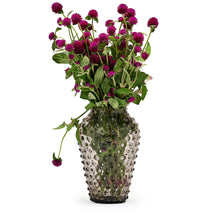 Hobnail Vase - Barrel - Smokey Amaro