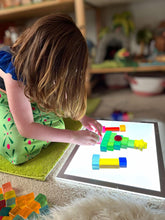 60 Pcs Rainbow Translucent Lucite Cubes Set with Storage Tray