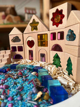 45-Piece Dreamlight Village Lucite Block Set with Wooden Tray