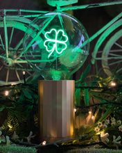Bulb CLOVER Green with Base Table Lamp PORTABLE Black