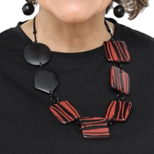 Red and Black Danica Statement Necklace