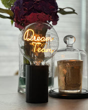 Bulb DREAM TEAM Amber with Base Table Lamp PORTABLE Rose Gold