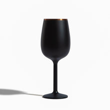 Stainless Steel Stemmed Wine Glass, Black